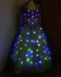 Blue Green Yuletide Dress