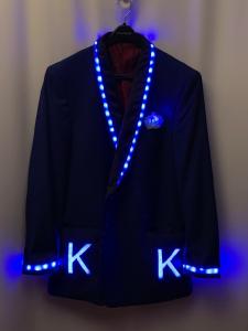 Coat with LED Logo Pockets