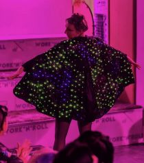 Enlighted Sequin Capelet Black