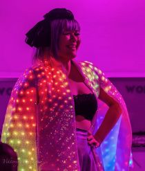 Enlighted Sequin Capelet White